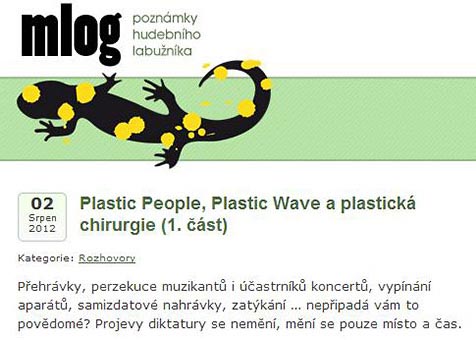 Plastic People, Plastic Wave and Plastic Surgery - Mlog Blog